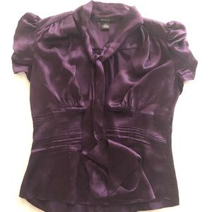 Purple Plum silk blouse